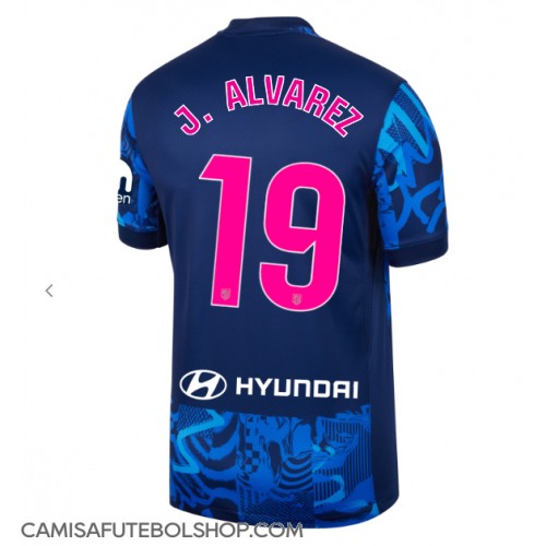 Camisa de time de futebol Atletico Madrid Julian Alvarez #19 Replicas 3º Equipamento 2024-25 Manga Curta